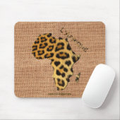 Leopard bontkaart van de Africa Wildlife Series Muismat (Met muis)