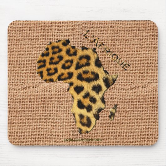 Leopard bontkaart van de Africa Wildlife Series Muismat (Voorkant)