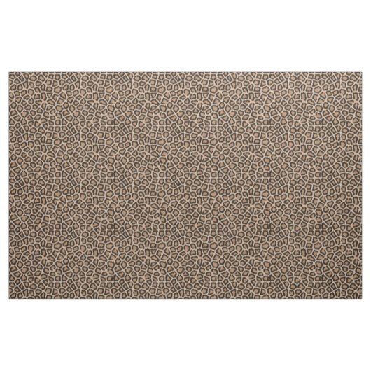 Leopard bontpatroon bruine stof (Yard (91,4 cm))