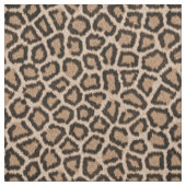 Leopard bontpatroon bruine stof (Swatch)