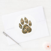 Leopard Botanical Footprint Nature Sticker (Envelop)