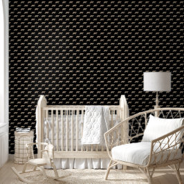 Leopard Botanische Natuur Waterverf Moody Zwart Behang