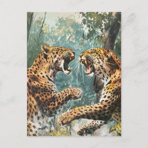 Leopard  briefkaart