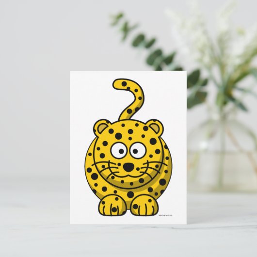 Leopard Briefkaart (Staand voorkant)