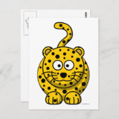 Leopard Briefkaart (Voorkant / Achterkant)