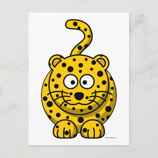 Leopard Briefkaart (Voorkant)
