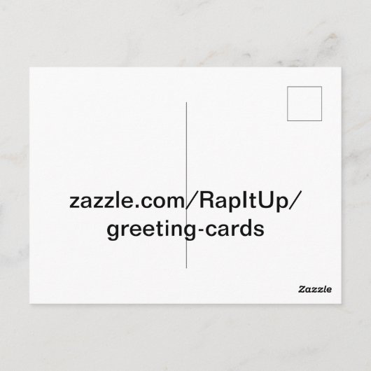 Leopard Briefkaart (Achterkant)