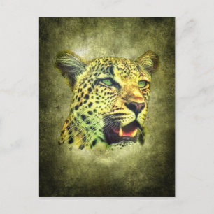 Leopard Briefkaart