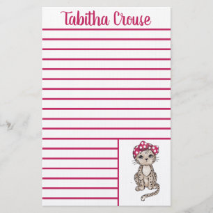 Leopard Briefpapier