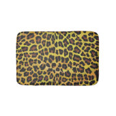 Leopard Brown and Yellow Print Badmat (Voorkant)