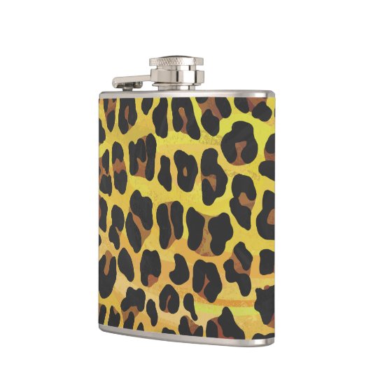 Leopard Brown and Yellow Print Heupfles (Links)