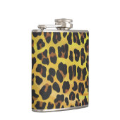 Leopard Brown and Yellow Print Heupfles (Rechts)