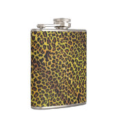 Leopard Brown and Yellow Print Heupfles (Rechts)