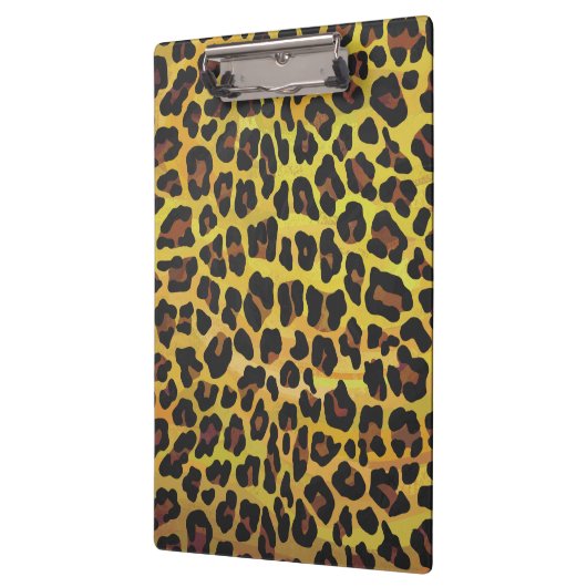 Leopard Brown and Yellow Print Klembord (Links)