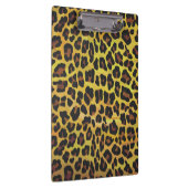 Leopard Brown and Yellow Print Klembord (Rechts)