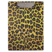Leopard Brown and Yellow Print Klembord (Voorkant)
