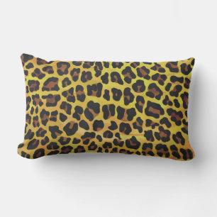 Leopard Brown and Yellow Print Kussen