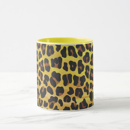 Leopard Brown and Yellow Print Mok (Midden)