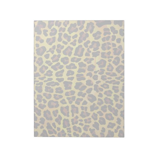 Leopard Brown and Yellow Print Notitieblok (Linkerzijde)