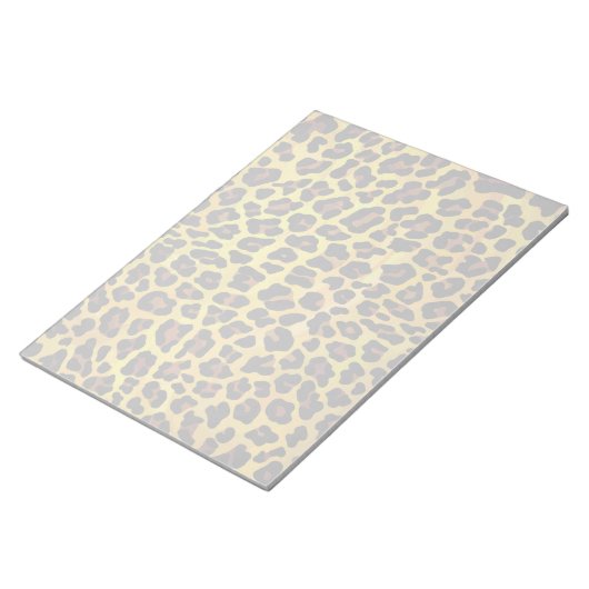 Leopard Brown and Yellow Print Notitieblok (Schuin)