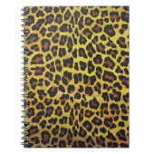 Leopard Brown and Yellow Print Notitieboek (Voorkant)