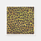 Leopard Brown and Yellow Print Servet (Voorkant)