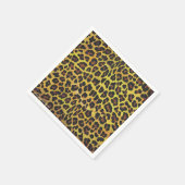 Leopard Brown and Yellow Print Servet (Hoek)