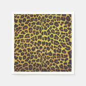Leopard Brown and Yellow Print Servet (Voorkant)