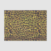 Leopard Brown and Yellow Print Tissuepapier (Voorkant)