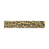 Leopard Brown and Yellow Print Uitnodigingen Wikkel (Vlak)