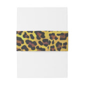 Leopard Brown and Yellow Print Uitnodigingen Wikkel (Achterkant Voorbeeld)