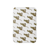 Leopard Brown en Yellow Siloette Badmat (Voorkant Verticaal)