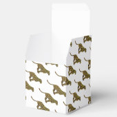 Leopard Brown en Yellow Siloette Bedankdoosjes (Geopend)