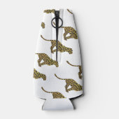 Leopard Brown en Yellow Siloette Flesjeskoeler (Achterkant)