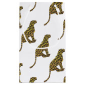 Leopard Brown en Yellow Siloette Klein Cadeauzakje (Achterkant)