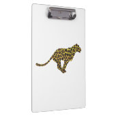 Leopard Brown en Yellow Siloette Klembord (Rechts)