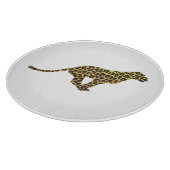 Leopard Brown en Yellow Siloette Snijplank (Hoek)