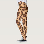Leopard brown spuitkathetah patroon Legging (Links)