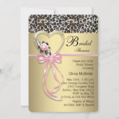 Leopard Bruiloftsfeest Kaart (Voorkant)
