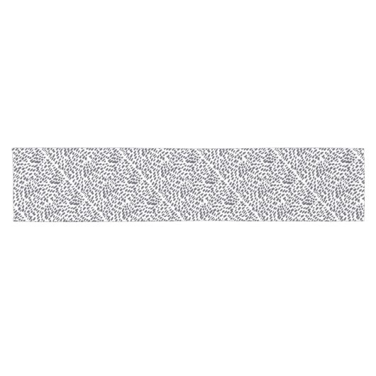 Leopard Brush Stroke Pattern Korte Tafelloper (Horizontaal)