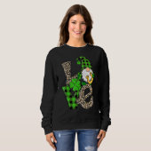 Leopard Buffalo Pset Gnomies St Patricks Day Gnom Trui (Voorkant volledig)