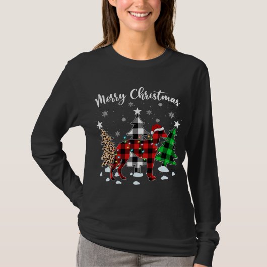 Leopard Buffalo Pset Italy Greyhound Dog Christus T-shirt (Voorkant)