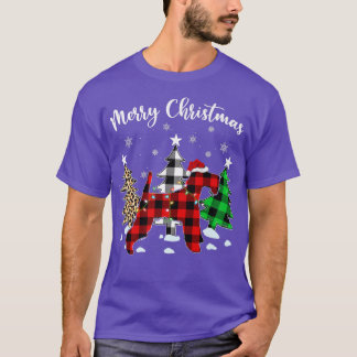 Leopard Buffalo Pset Wire of Terrier Dog Christma T-shirt