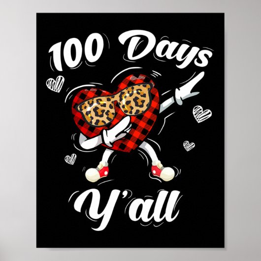 Leopard Buffalo speelde 100 dagen Y'all of School Poster (Voorkant)