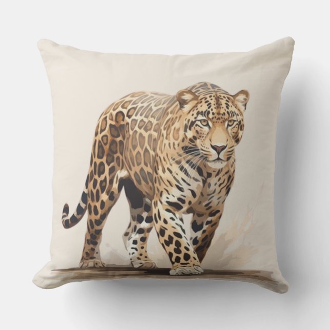 Leopard Buitenkussen (Voorkant)