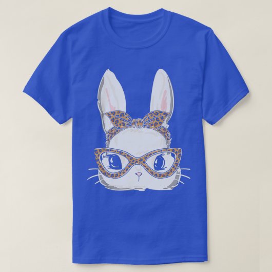 Leopard Bunny Face Paasdag 2 T-shirt (Design voorkant)