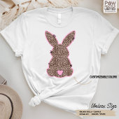 Leopard Bunny Kleuren Doodle Schattige Roze Tri-Blend Shirt