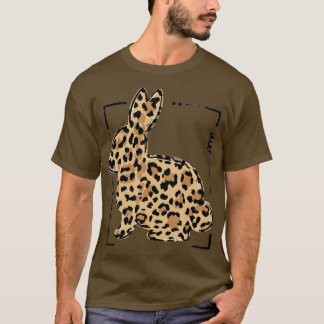 Leopard Bunny Rabbit Paasdag Palm Sunday Girls T-shirt