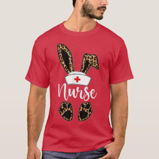 Leopard Bunny Zurse Happy Easter Day Eggs Hunter N T-shirt
