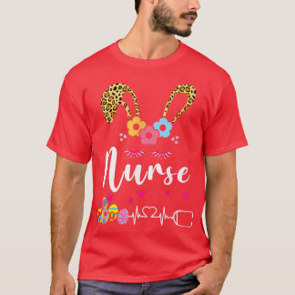 Leopard Bunny Zurse Happy Pasen T-shirt